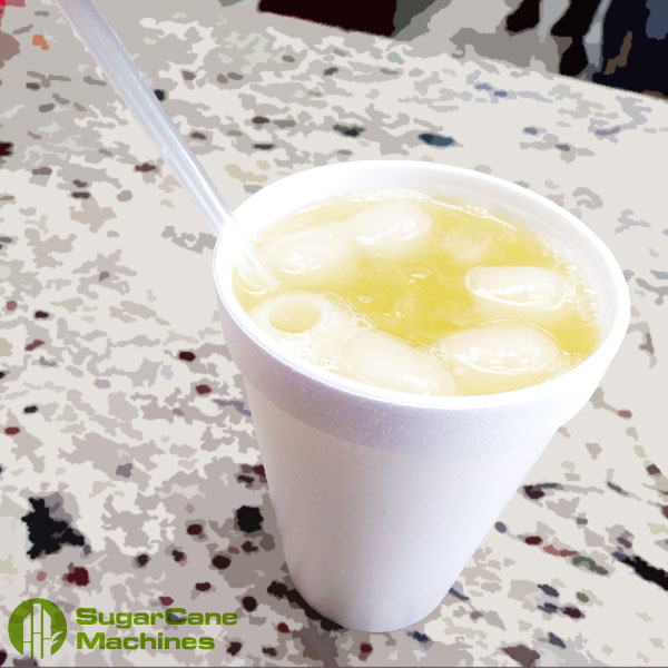 Drinking Sugarcane Juice at Miami Cafeteria